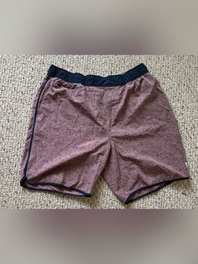 7 Diamonds Dusty Mauve Shorts with Navy Waistband
